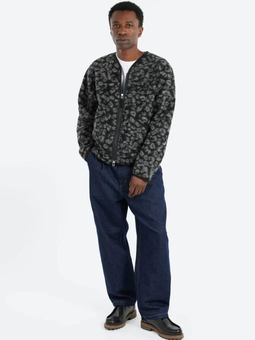Hot - Zip Liner Jacket in Black and Charcoal Outerwear