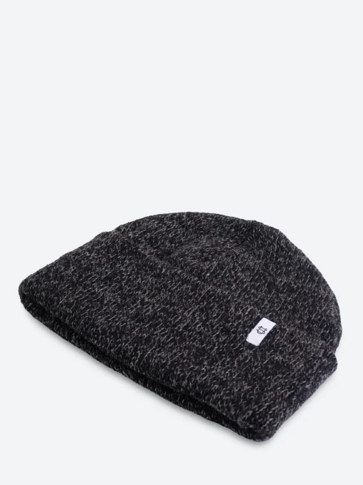 Sale - Ragg Wool Beanie in Black Melange Women Hats | Hats