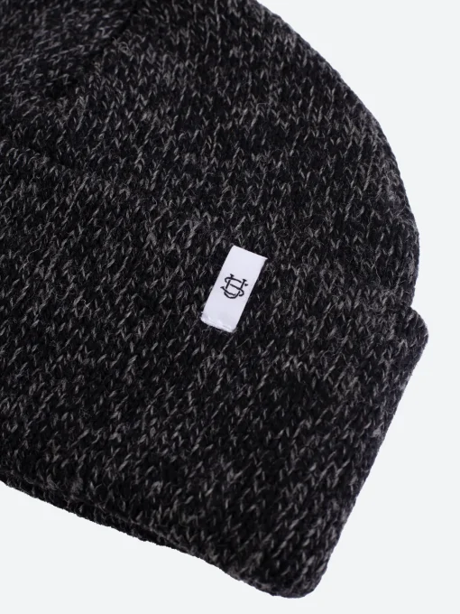 Sale - Ragg Wool Beanie in Black Melange Women Hats | Hats