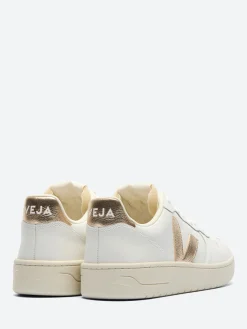 Best - V-10 Leather Extra White and Platine Women Mary Janes | Ballet Flats
