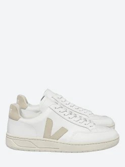 Best - V-12 Leather in White and Sable Women Sneakers | Overalls & Jumpsuits