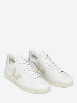 Best - V-12 Leather in White and Sable Women Sneakers | Overalls & Jumpsuits