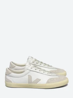 Outlet - Volley Leather in White and Natural Women Sneakers | Overalls & Jumpsuits