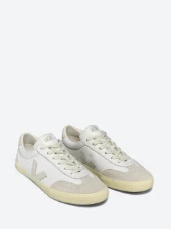 Outlet - Volley Leather in White and Natural Women Sneakers | Overalls & Jumpsuits