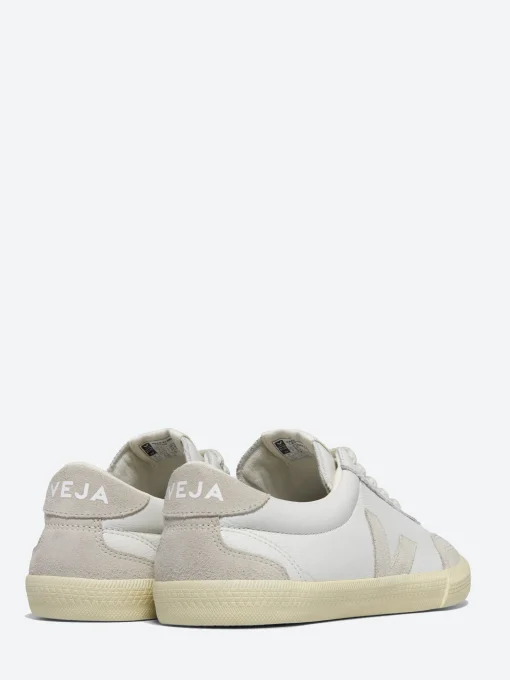 Outlet - Volley Leather in White and Natural Women Sneakers | Overalls & Jumpsuits