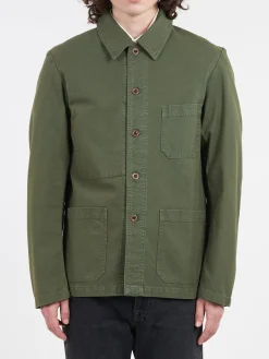 Clearance - 5C Short Workwear Jacket in Jade Outerwear