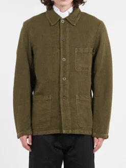 Outlet - 5C Short Workwear Jacket in Linen Outerwear