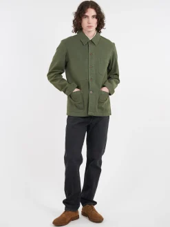 Clearance - 5C Short Workwear Jacket in Jade Outerwear