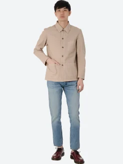 Outlet - 5C Short Workwear Jacket in Chalk Outerwear