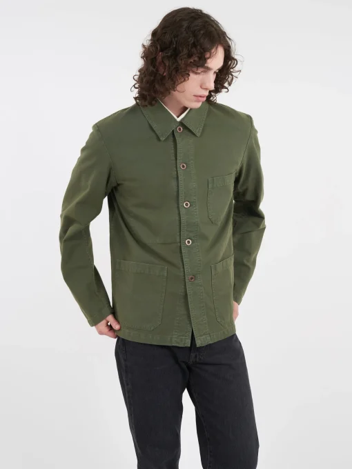 Clearance - 5C Short Workwear Jacket in Jade Outerwear