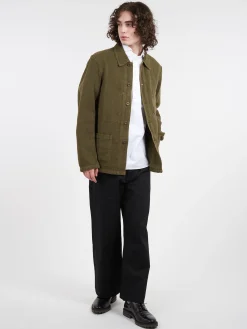 Outlet - 5C Short Workwear Jacket in Linen Outerwear