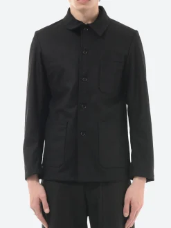 New - No. 4 Workwear Jacket in Wool Melton Outerwear