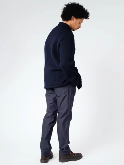 Fashion - Thick Knitted Virgin Wool Melton Jacket in Outerwear