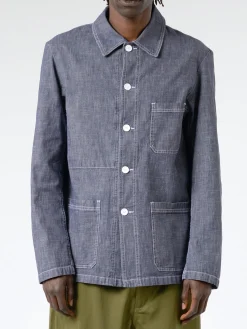 Online - 5W Workwear Jacket in Washed Denim Outerwear
