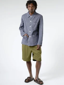 Online - 5W Workwear Jacket in Washed Denim Outerwear