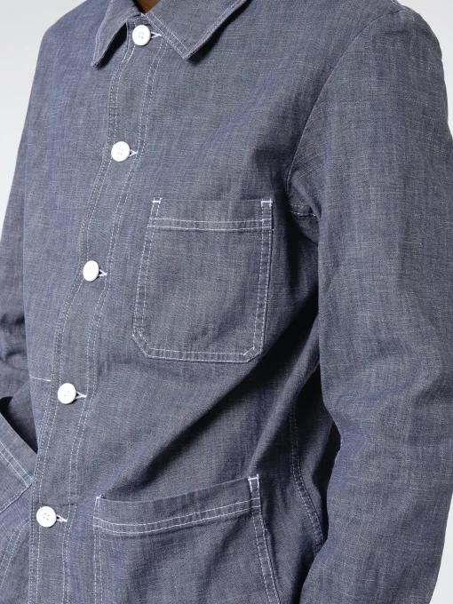 Online - 5W Workwear Jacket in Washed Denim Outerwear