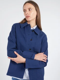 Outlet - Women's No. 4 Workwear Jacket in Navy Women Overalls & Jumpsuits | Outerwear