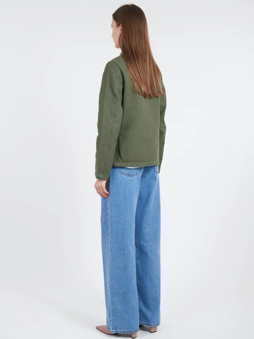 Fashion - Women's No. 4 Workwear Jacket in Jade Women Overalls & Jumpsuits | Outerwear