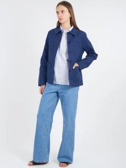 Outlet - Women's No. 4 Workwear Jacket in Navy Women Overalls & Jumpsuits | Outerwear