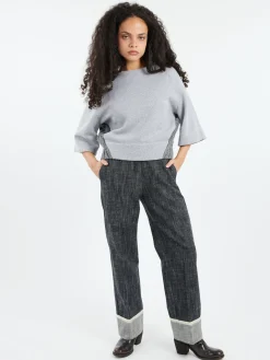Discount Viriginia Bizzi - VY7008 Top in Grey Women Tops & Blouses | Knitwear