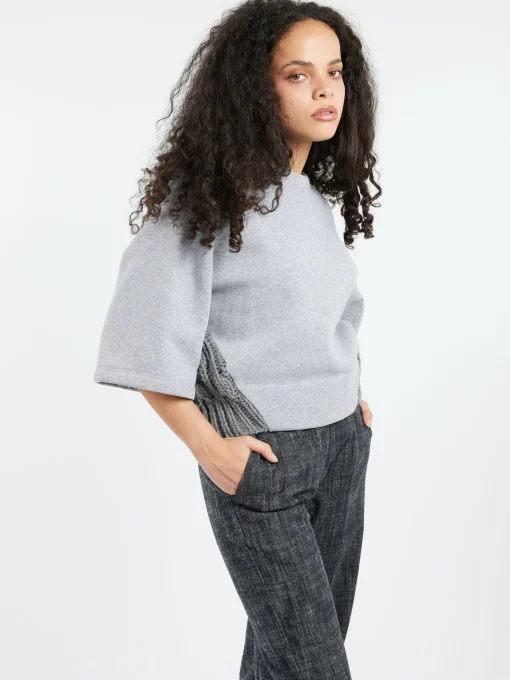 Discount Viriginia Bizzi - VY7008 Top in Grey Women Tops & Blouses | Knitwear