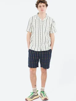 Hot - Didcot Fleck Stripe Short Sleeve Shirt in Button-Ups