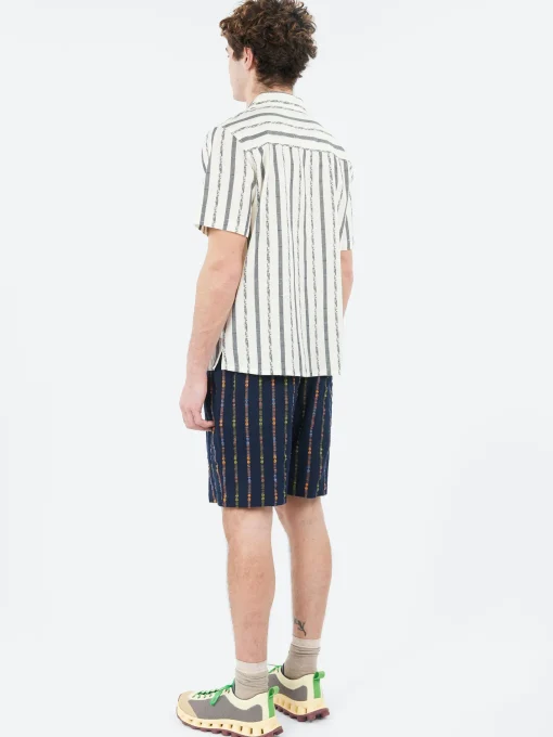 Hot - Didcot Fleck Stripe Short Sleeve Shirt in Button-Ups