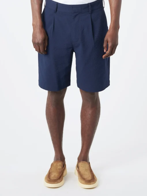 Fashion - Linton Pleat Short in Seersucker Shorts