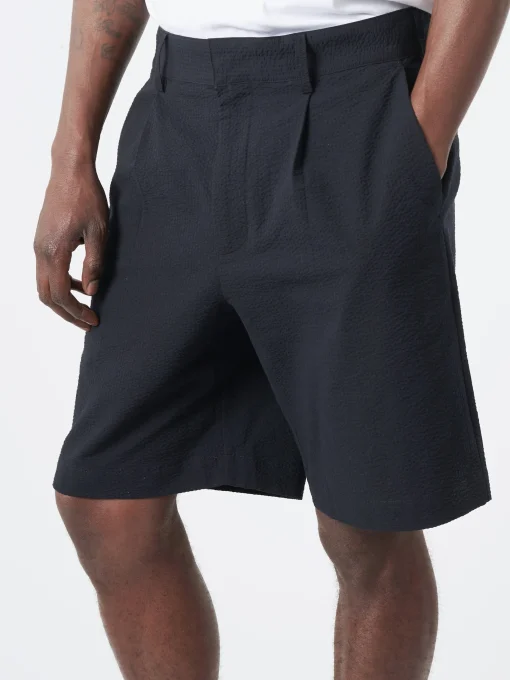 Online - Linton Pleat Short in Seersucker Shorts