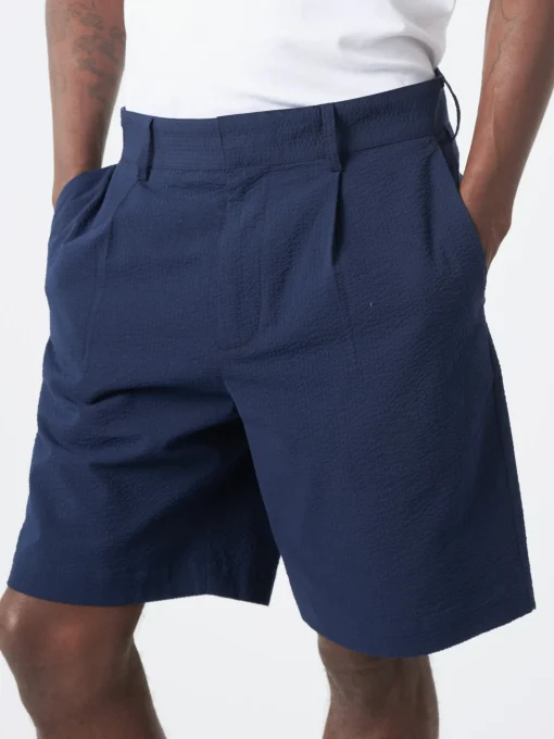 Fashion - Linton Pleat Short in Seersucker Shorts