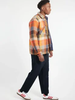 Sale - Whiting Overshirt in Orange Multi Outerwear