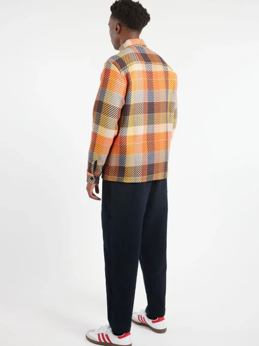 Sale - Whiting Overshirt in Orange Multi Outerwear