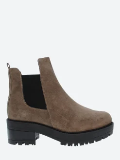 Clearance - E-6101 Chelsea Boot in Taupe Women Overalls & Jumpsuits | Heels
