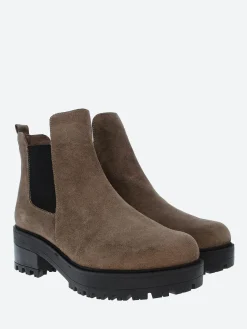 Clearance - E-6101 Chelsea Boot in Taupe Women Overalls & Jumpsuits | Heels