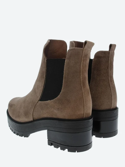 Clearance - E-6101 Chelsea Boot in Taupe Women Overalls & Jumpsuits | Heels