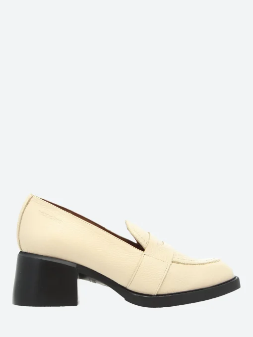 Best - Heel Loafer in Cream Wild Women Shoes | Loafers