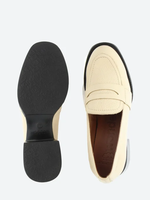 Best - Heel Loafer in Cream Wild Women Shoes | Loafers