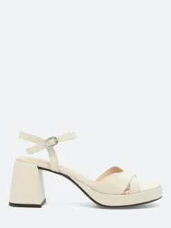 Clearance - Heel Sandal in Off White Iseo Women Overalls & Jumpsuits | Sandals