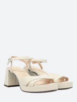 Clearance - Heel Sandal in Off White Iseo Women Overalls & Jumpsuits | Sandals