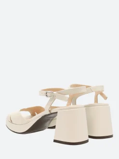 Clearance - Heel Sandal in Off White Iseo Women Overalls & Jumpsuits | Sandals