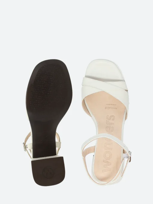 Clearance - Heel Sandal in Off White Iseo Women Overalls & Jumpsuits | Sandals