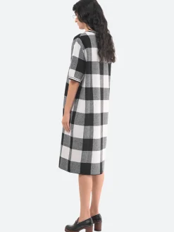 Sale Wool Knit Short-Sleeved Dress Women Dresses