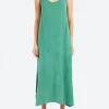 Discount - Amelin Dress in Bottle Green Women Dresses