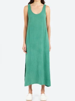 Discount - Amelin Dress in Bottle Green Women Dresses