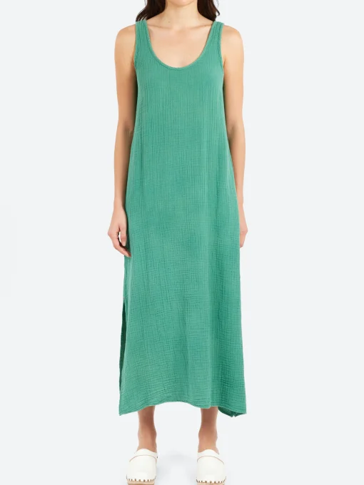 Discount - Amelin Dress in Bottle Green Women Dresses