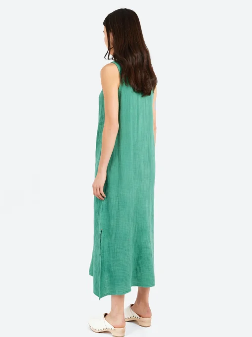 Discount - Amelin Dress in Bottle Green Women Dresses