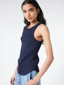 Outlet - Arynn Tank in New Navy Women Tops & Blouses | Overalls & Jumpsuits