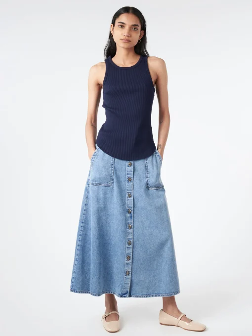 Outlet - Arynn Tank in New Navy Women Tops & Blouses | Overalls & Jumpsuits