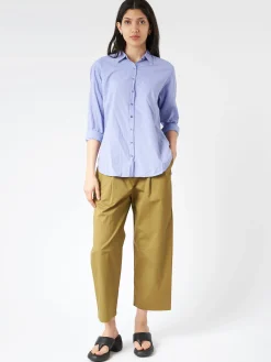 Clearance - Beau Shirt in Dark Periwinkle Women Tops & Blouses | Overalls & Jumpsuits