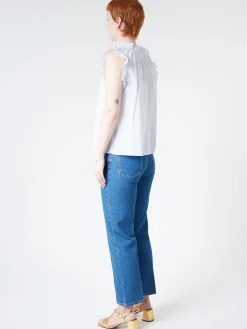 Fashion - Bex Top in (Light Blue) Women Tops & Blouses | Overalls & Jumpsuits